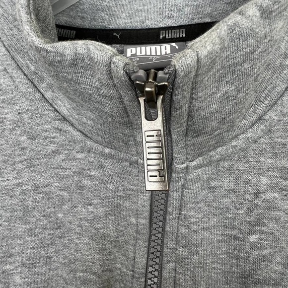 PUMA Full Zip Fleece Track Jacket Grey Size Small - Picture 8 of 14